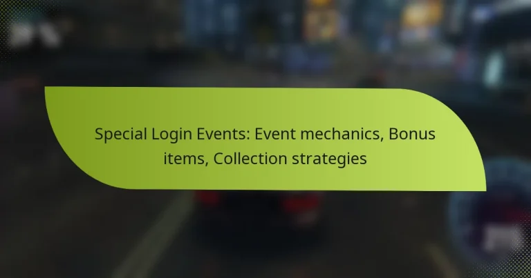 Special Login Events: Event mechanics, Bonus items, Collection strategies
